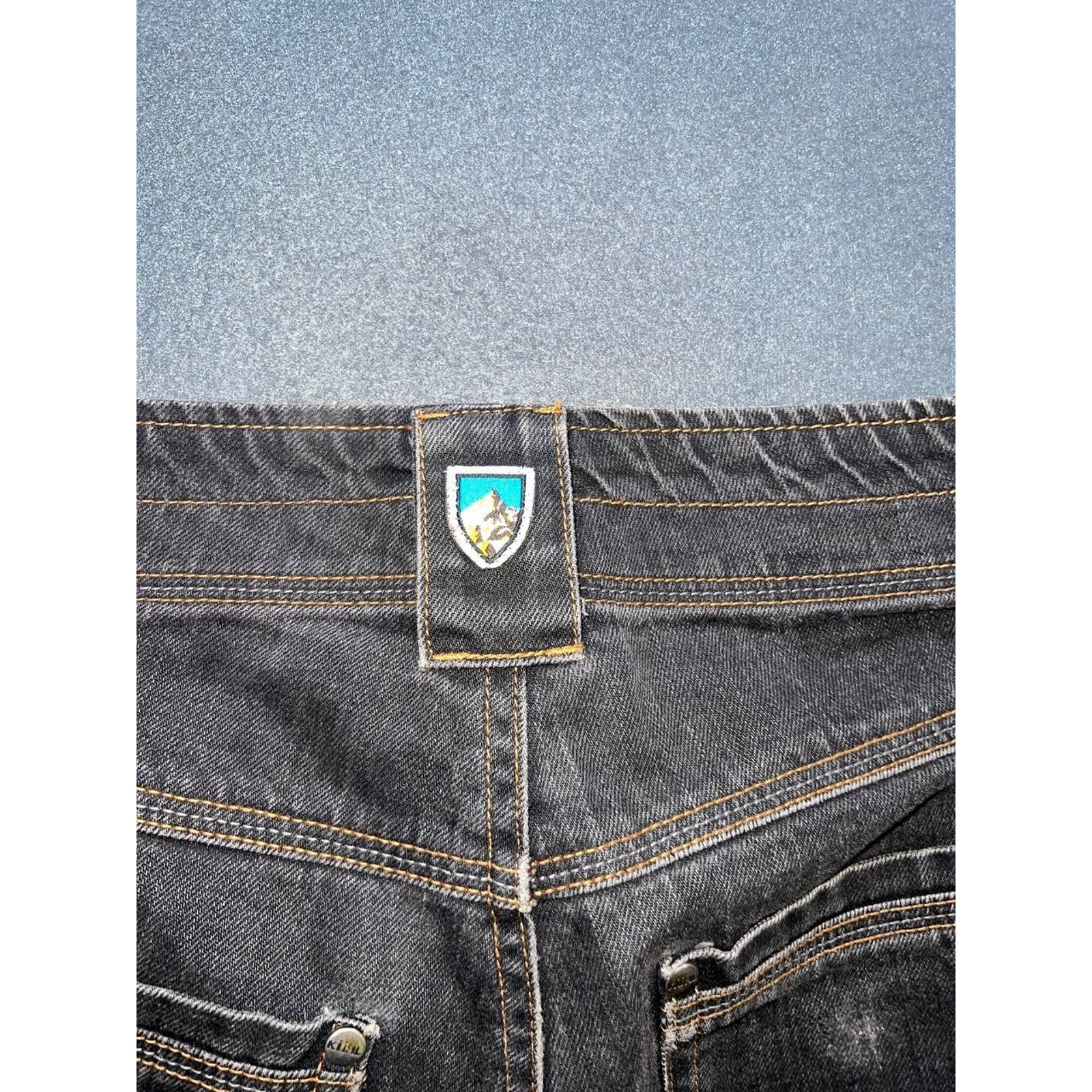 Kuhl Gray Vintage Patina Dye Jeans Y2k Straight Fit Men’s Size 32x34 A009904 — image 8 of 8